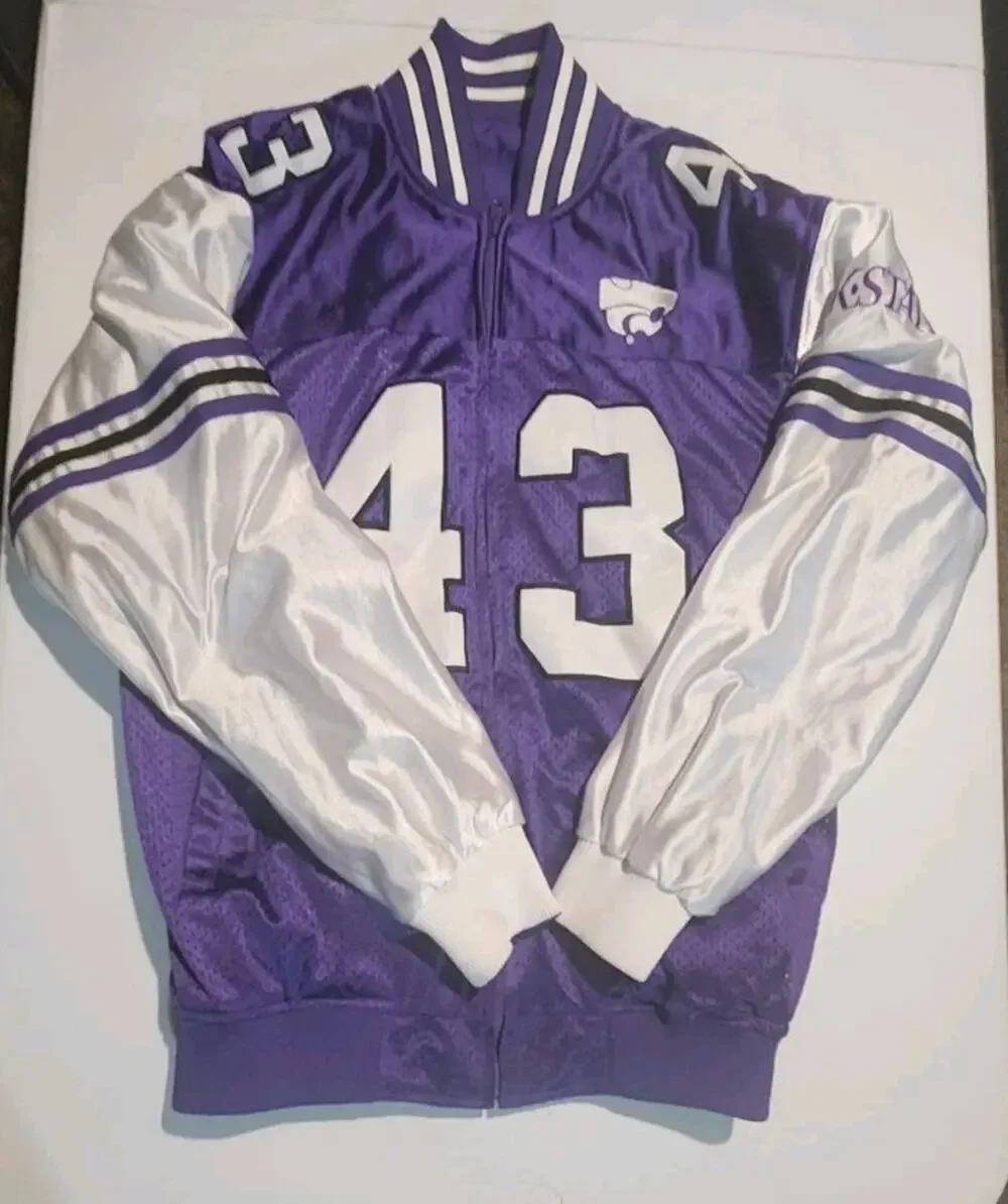 K State Wildcats Extreme Fanz Size Medium Reversible Jacket Jersey Coat